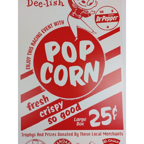 Vintage California Drag Racing Poster Oilzum Bucktooth Boy Esso Tiger Pep Boys - Picture 8 of 9